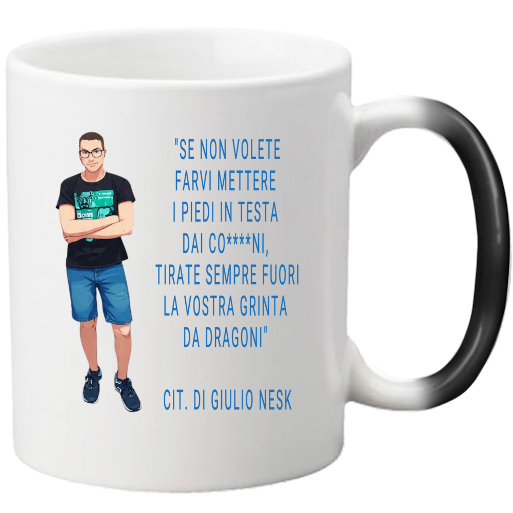 Tazza Magica T-Shirt con una Frase Motivazionale