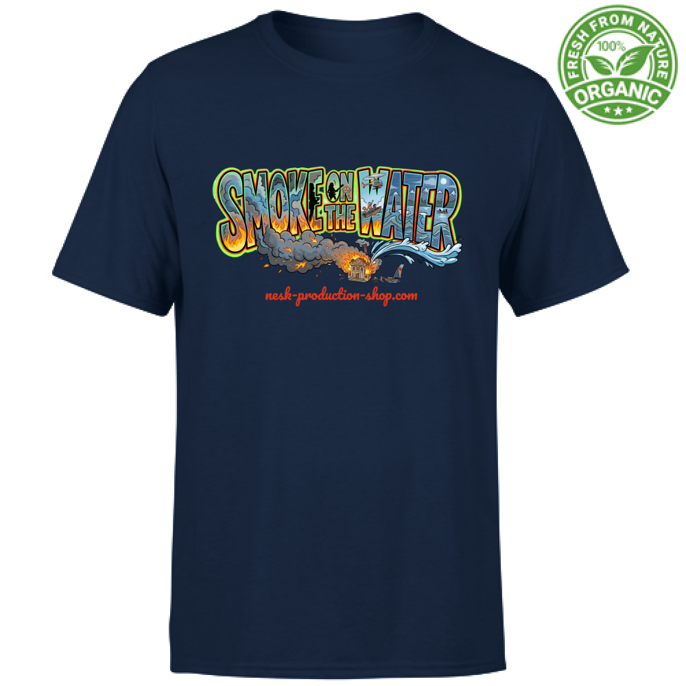 T-Shirt Unisex Organic linea smoke on the water
