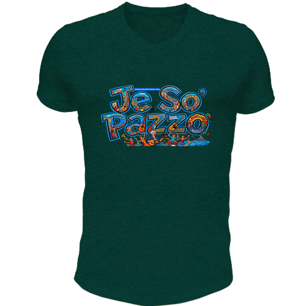 T-Shirt Unisex Scollo V linea je so pazzo A