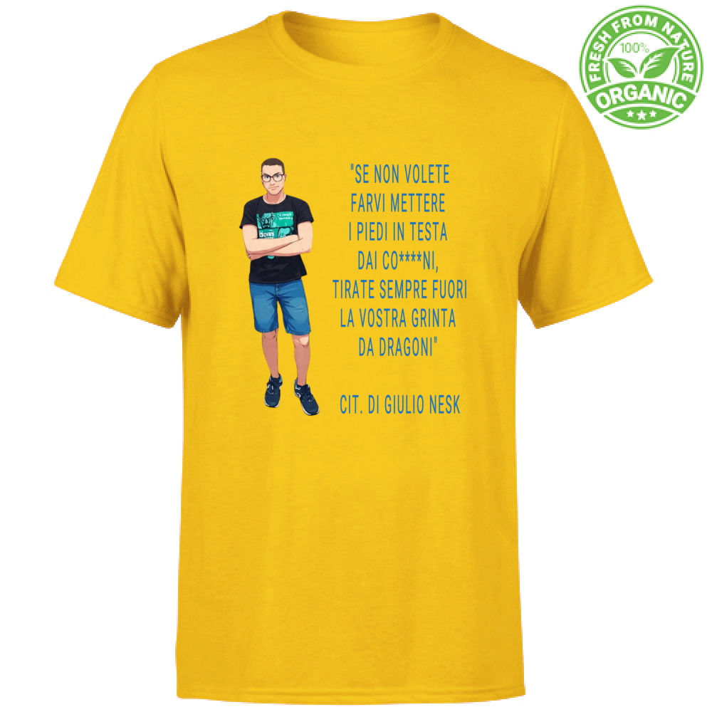 T-Shirt Unisex Organic T-Shirt con una Frase Motivazionale