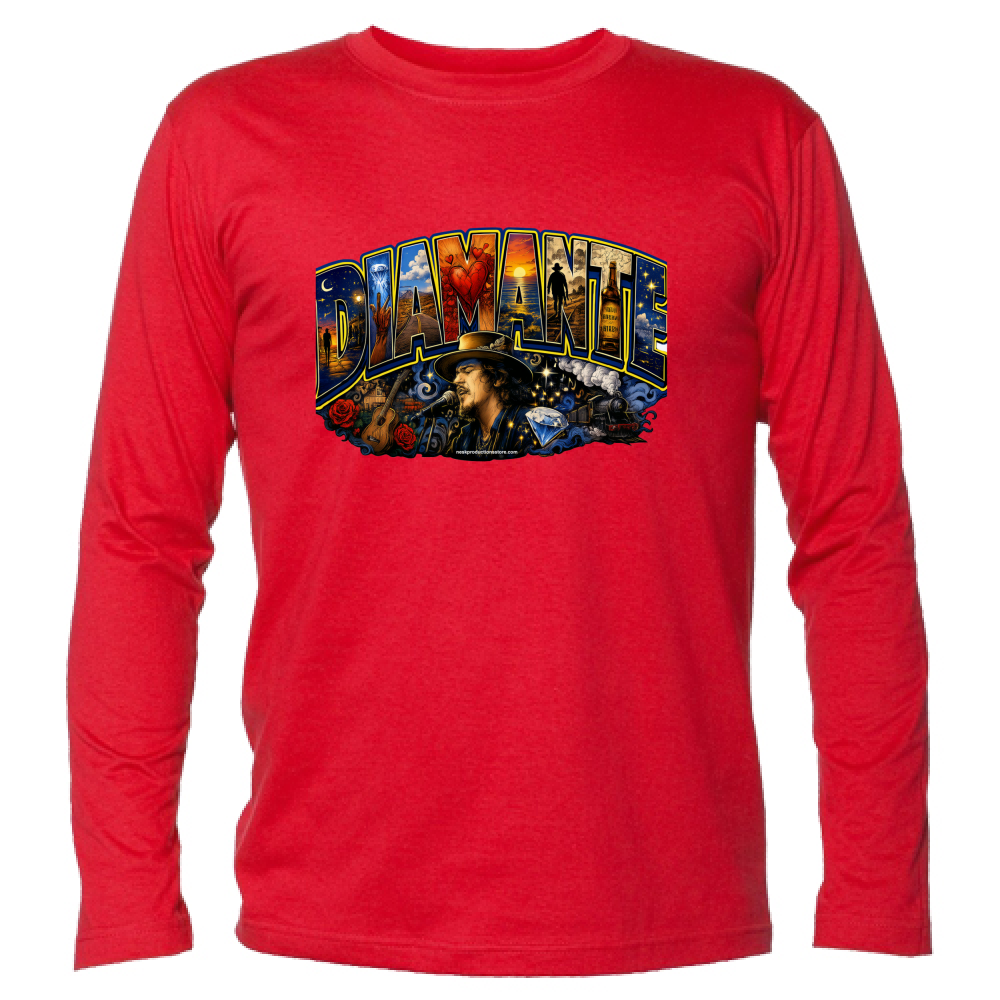 T-Shirt Unisex Manica Lunga linea Diamante Zucchero