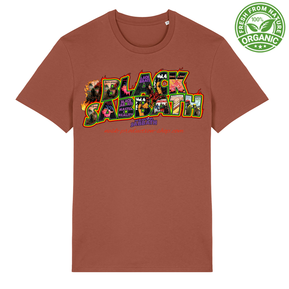 T-Shirt Unisex Organica linea black sabbath