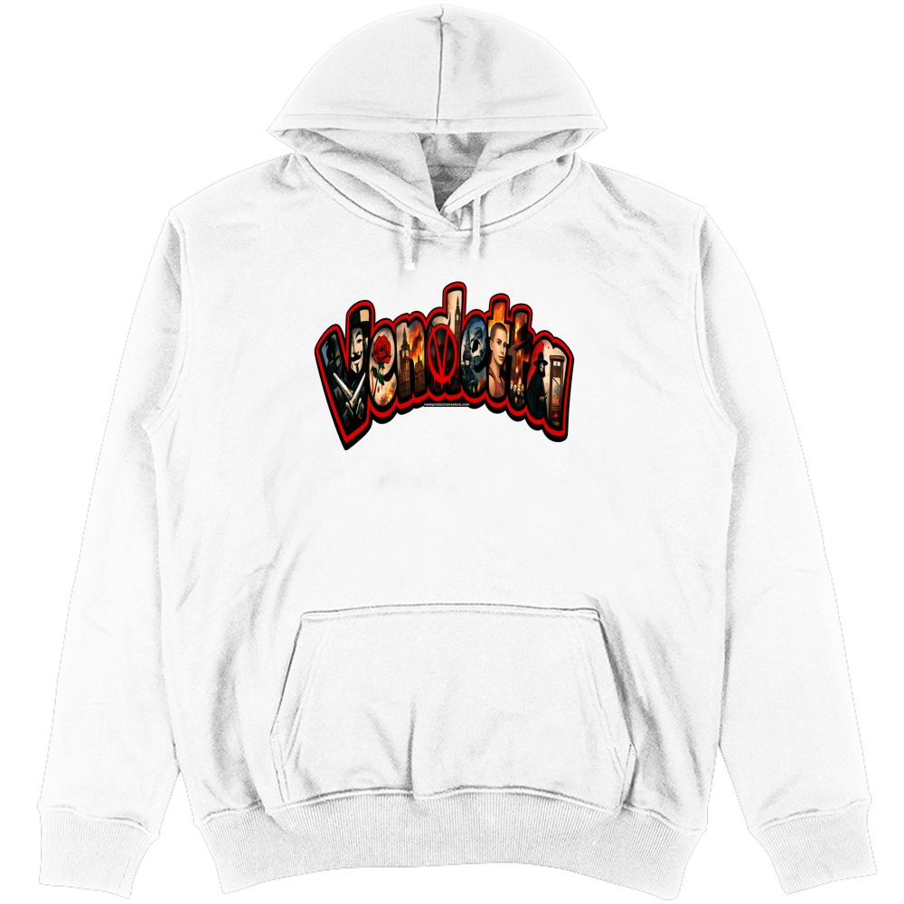 Felpa Unisex con Cappuccio Linea V per Vendetta A