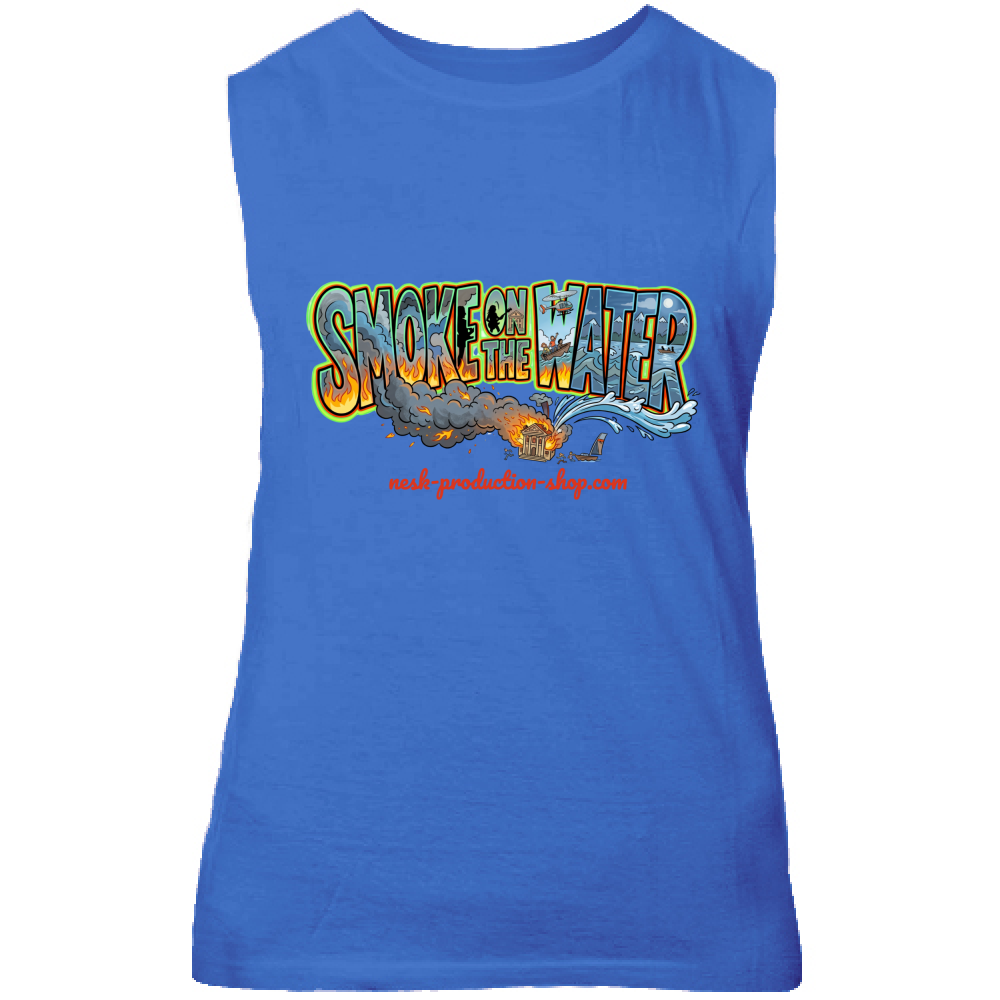 Canotta Unisex linea smoke on the water