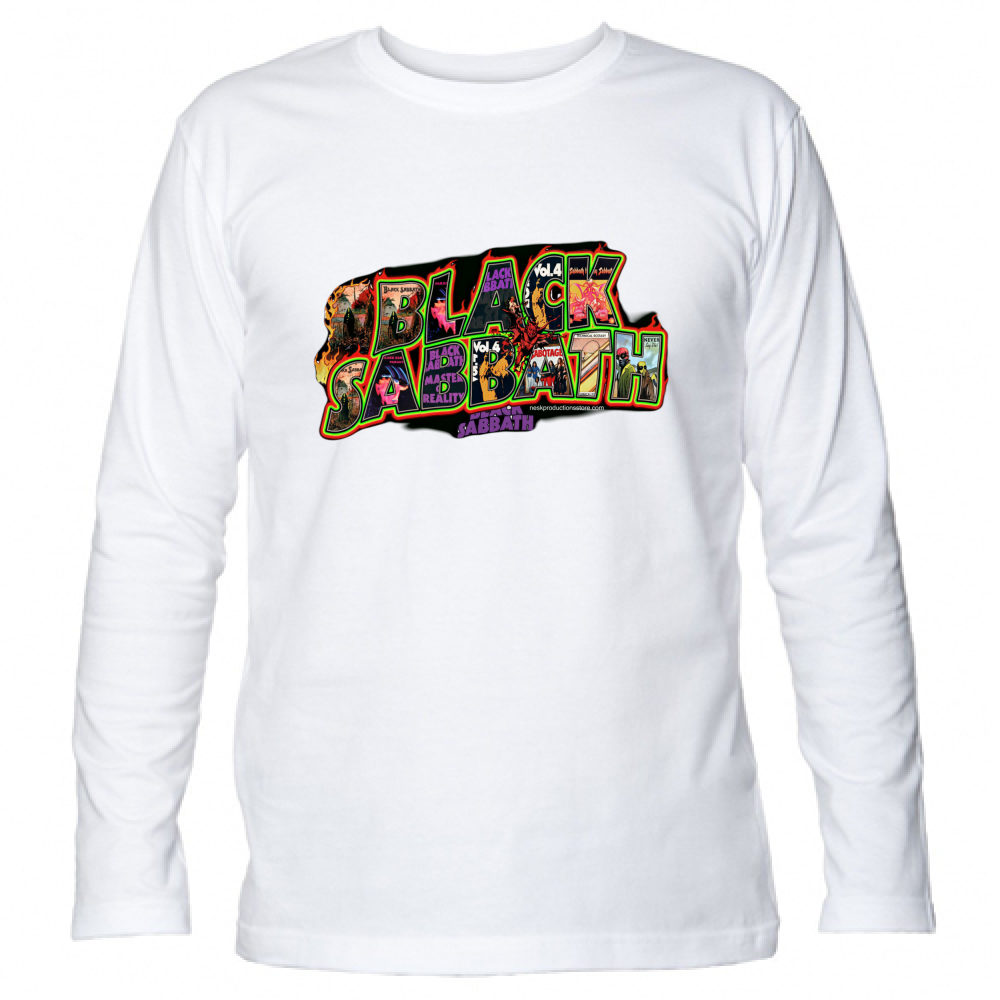 T-Shirt Unisex Manica Lunga linea Black Sabbath A