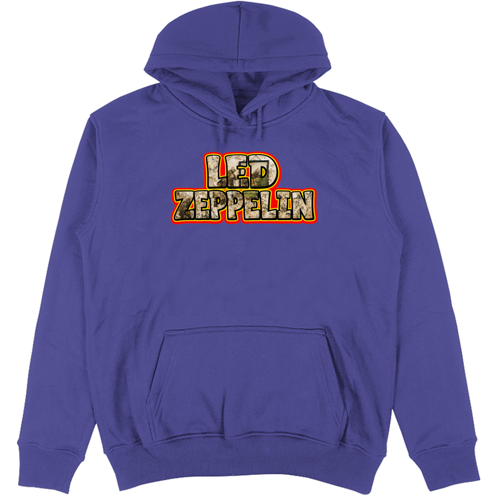 Felpa Unisex con Cappuccio linea led zeppelin