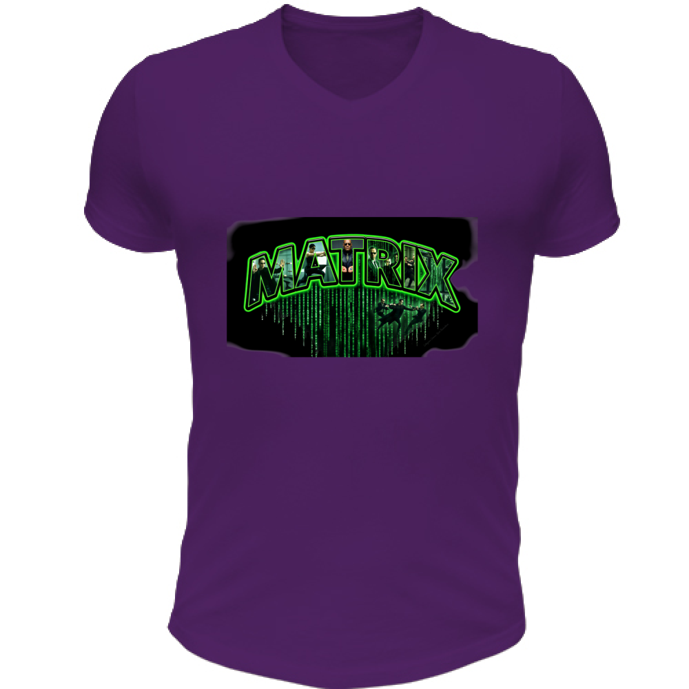 T-Shirt Unisex Scollo V linea matrix A