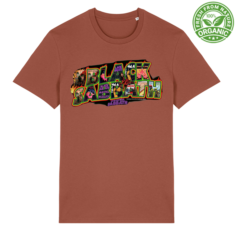 T-Shirt Unisex Organica linea Black Sabbath A
