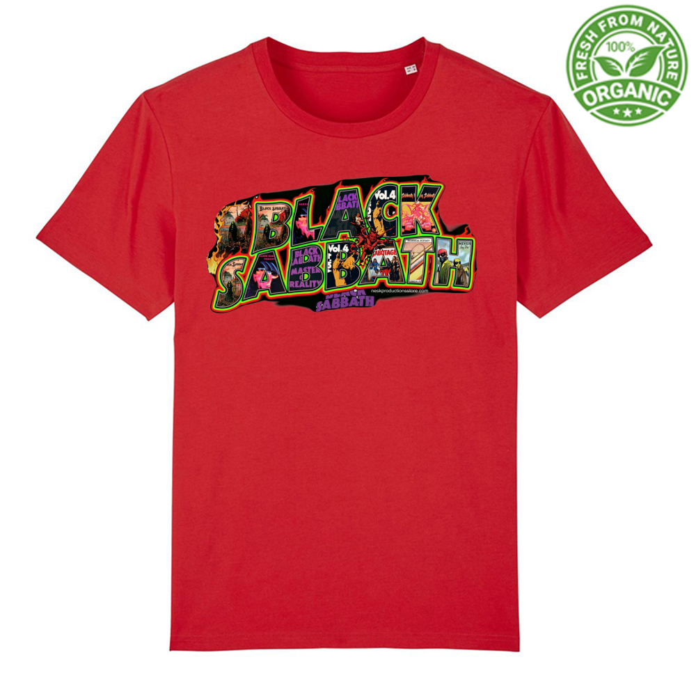 T-Shirt Unisex Organica linea Black Sabbath A