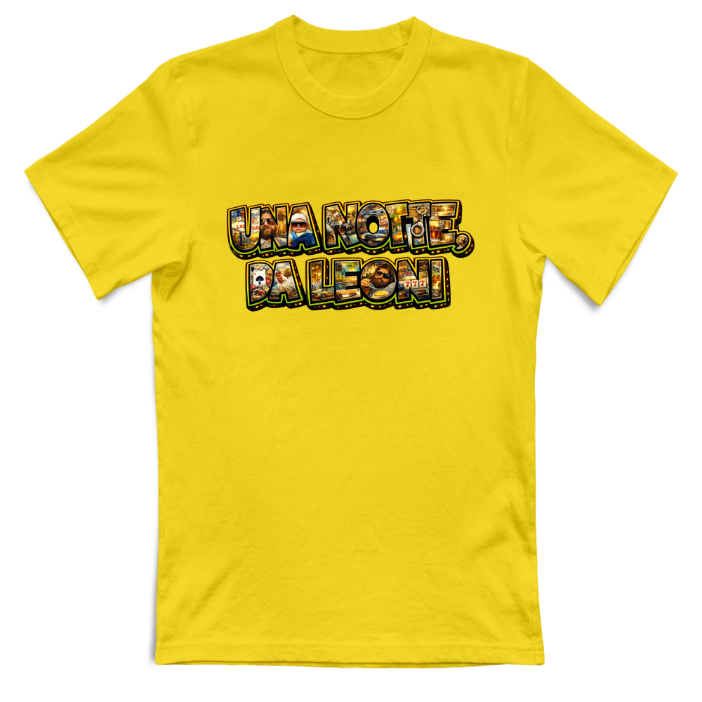 T-Shirt Unisex Maglietta una Notte da Leoni