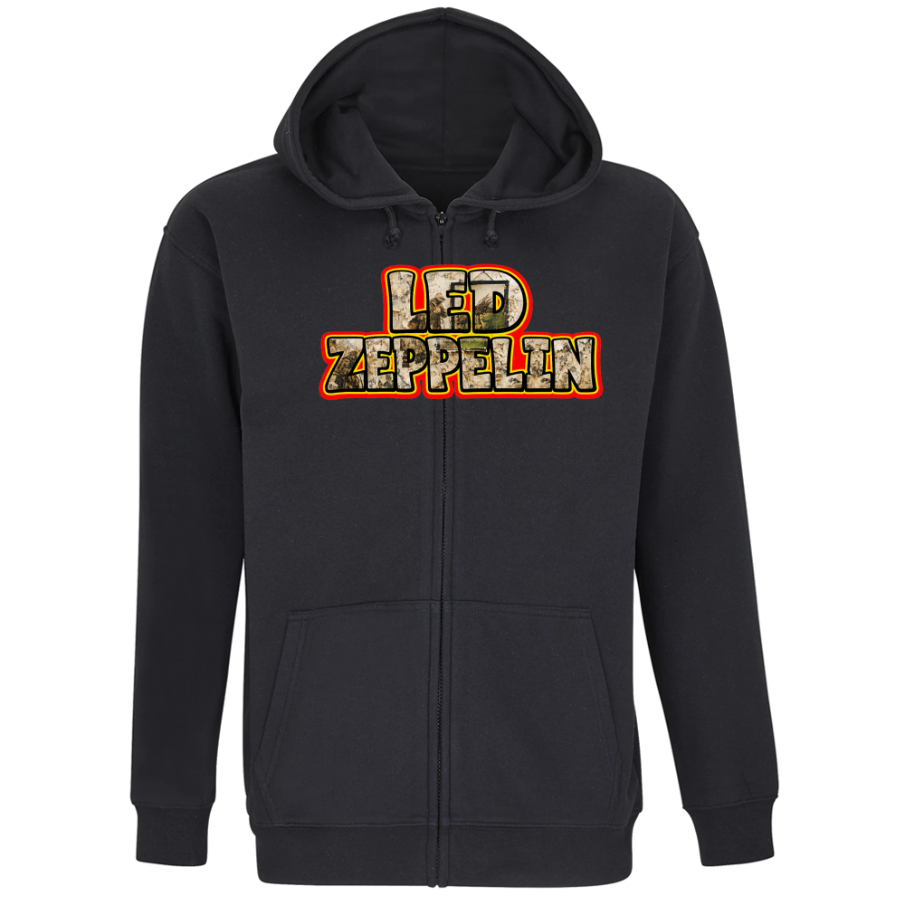 Felpa Premium Cappuccio Zip linea led zeppelin