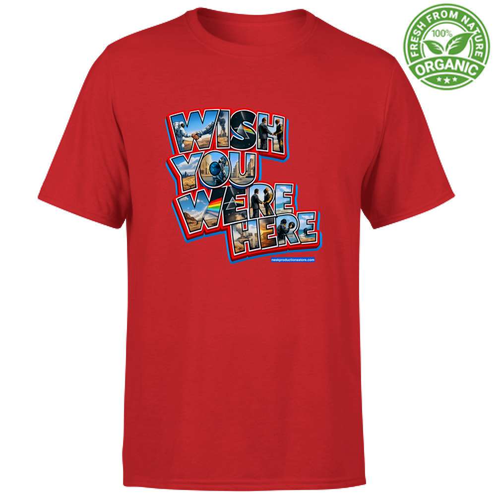 T-Shirt Unisex Organic linea wish you were here A