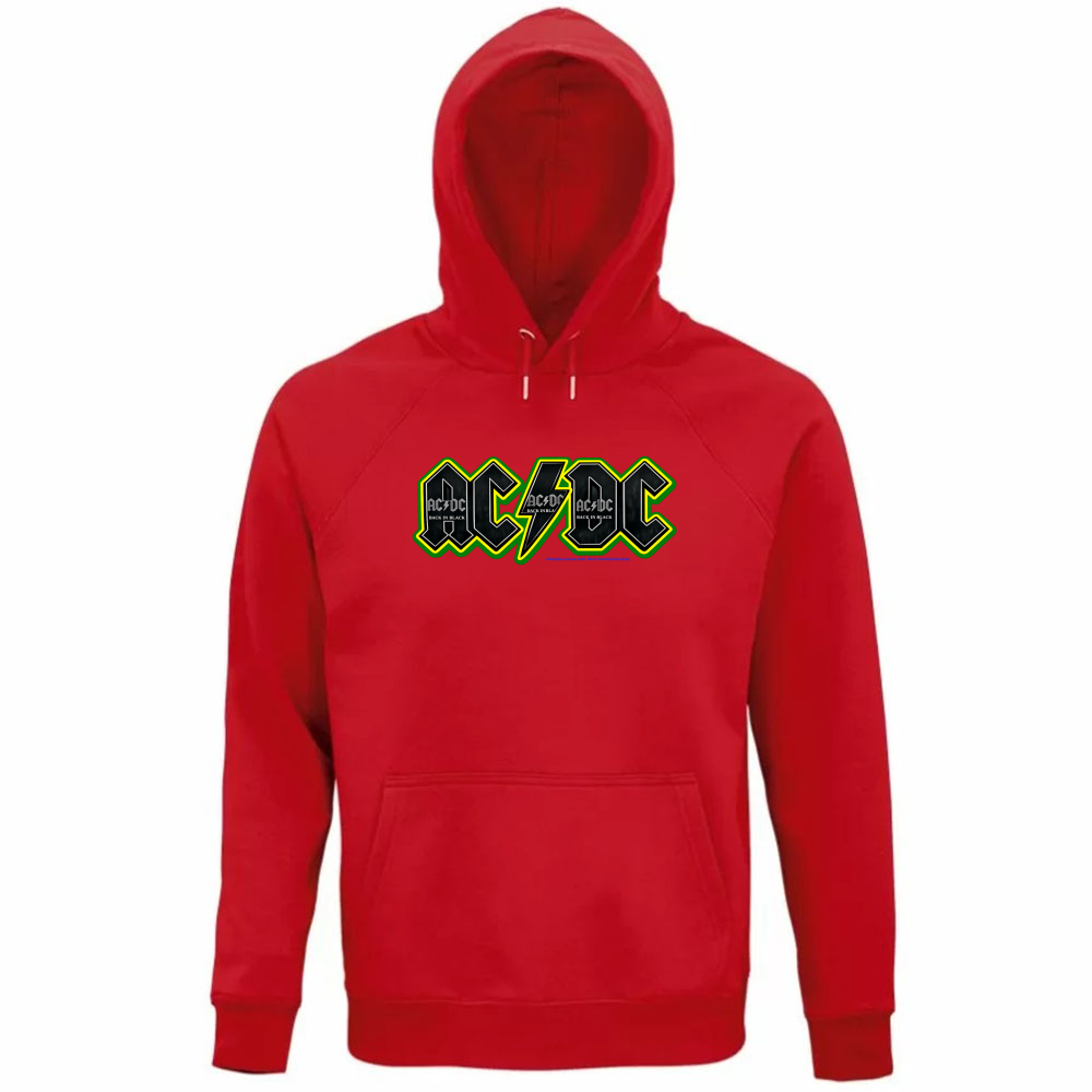 Felpa Organica Unisex Cappuccio linea AC/DC