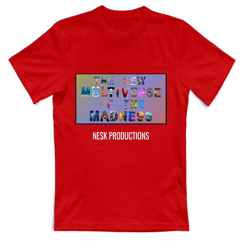 T-Shirt Unisex T-Shirt del Multiverso con Sfondo a Colori