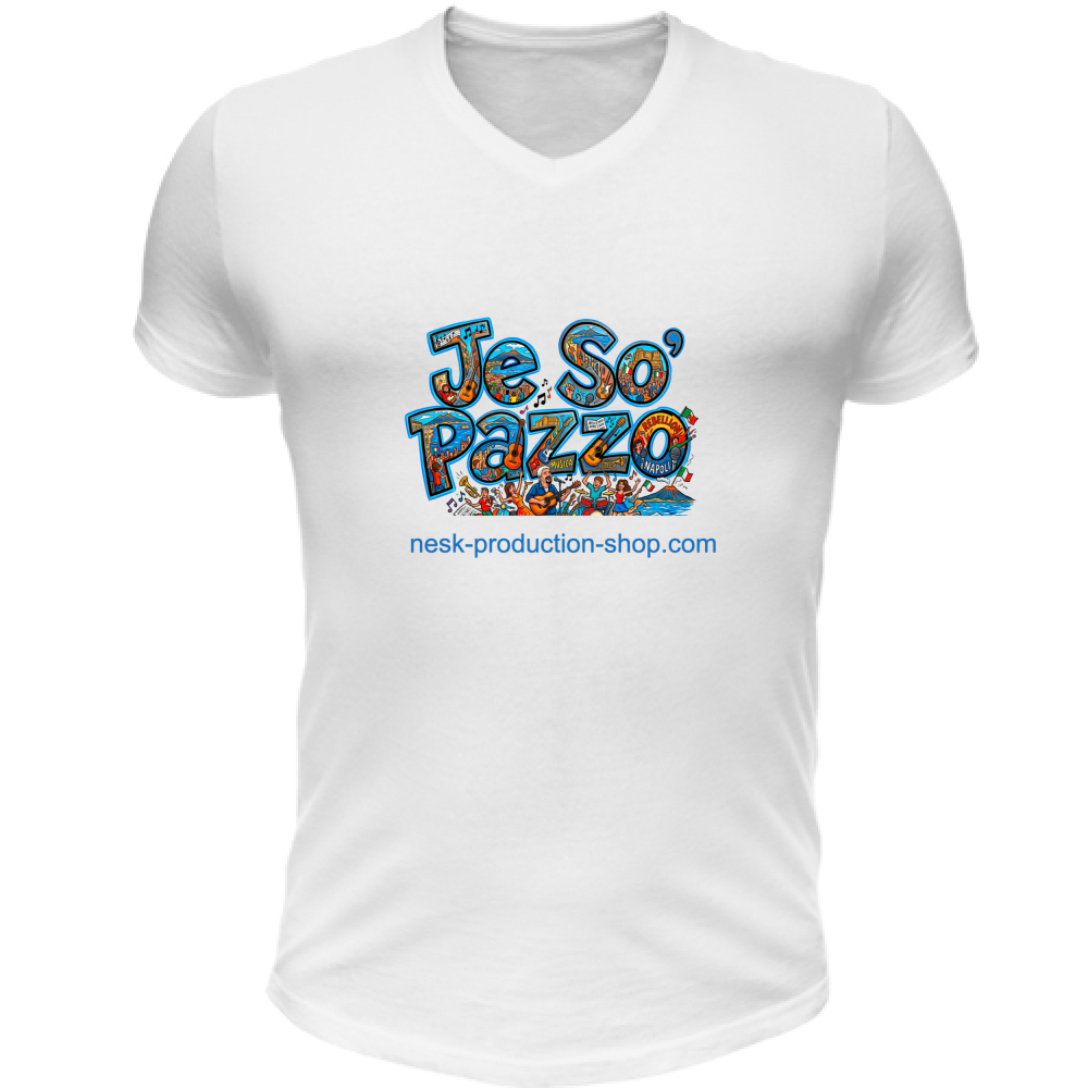 T-Shirt Unisex Scollo V linea je so pazzo