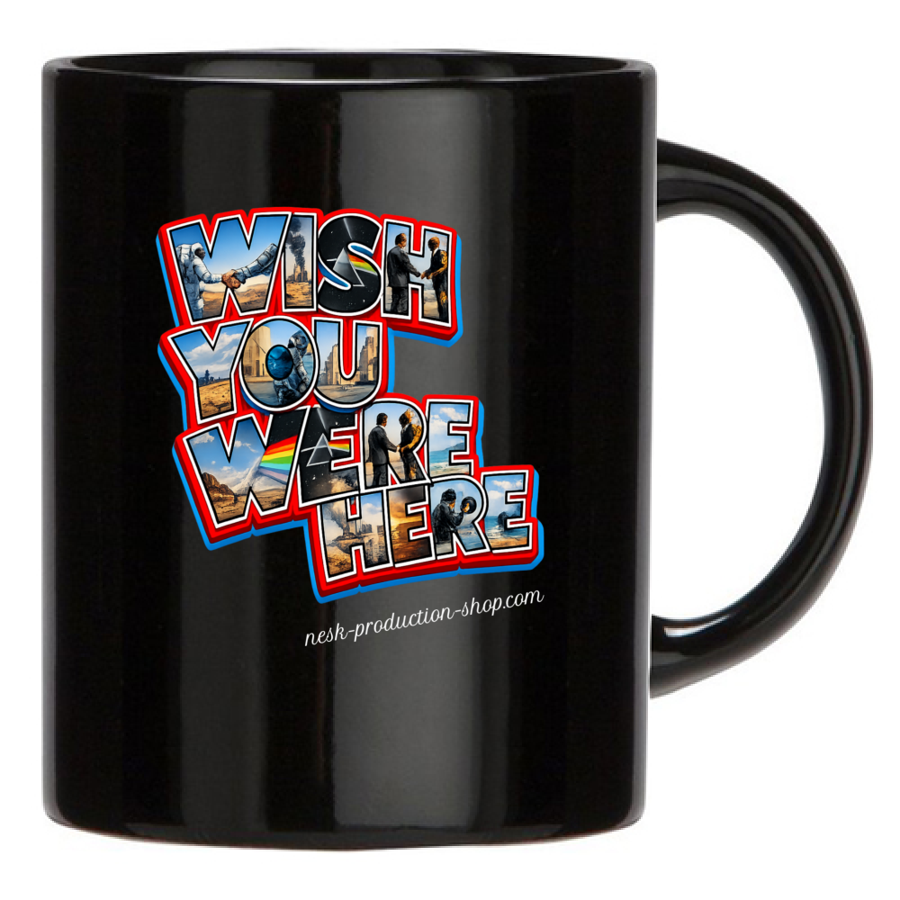 Tazza Nera linea wish you were here