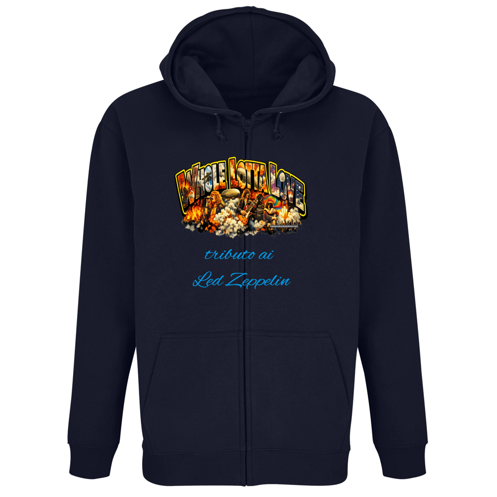 Felpa Premium Cappuccio Zip linea Whole lotta love