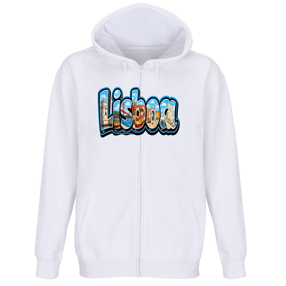 Felpa Premium Cappuccio Zip linea lisbona A