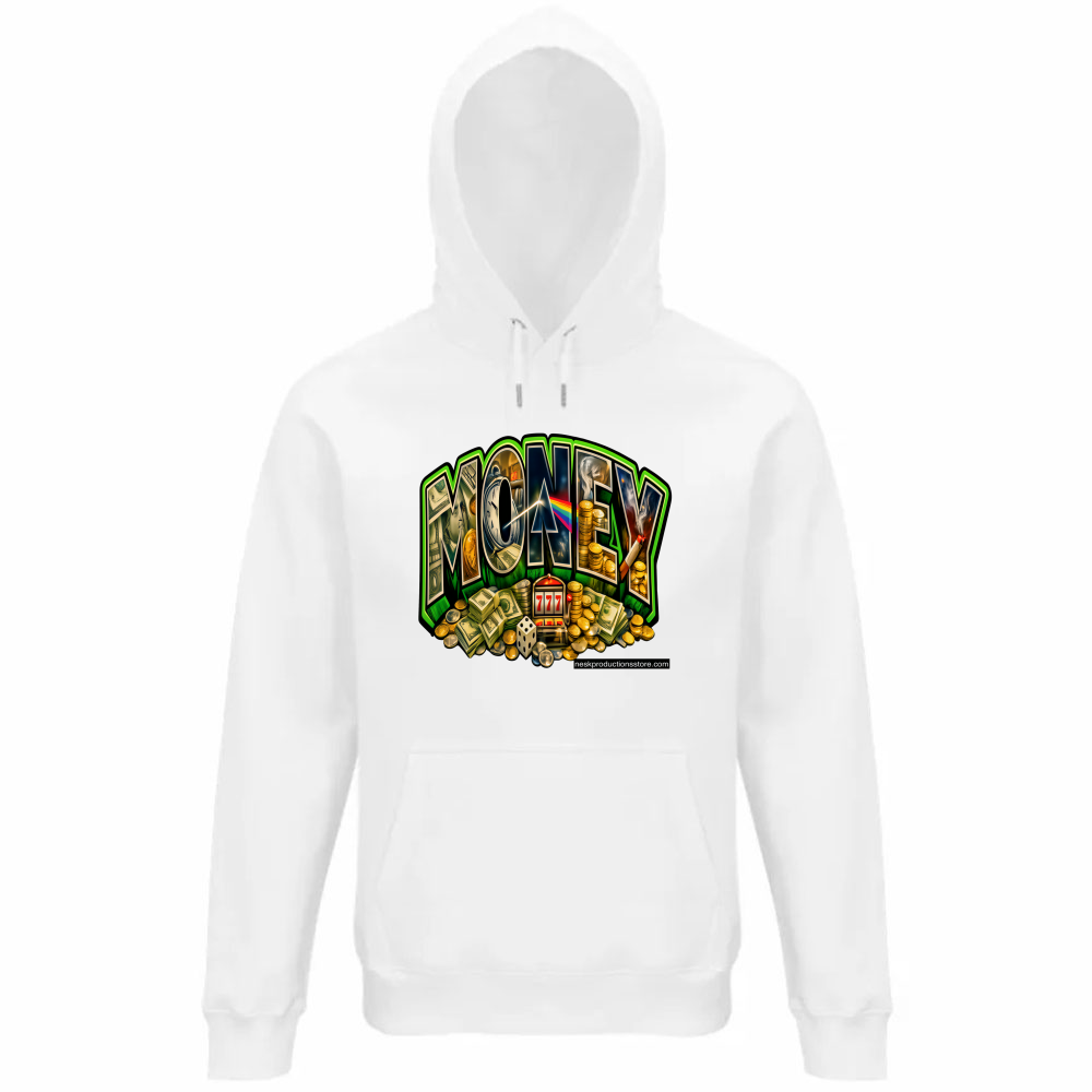 Felpa Organica Unisex Cappuccio linea Money A