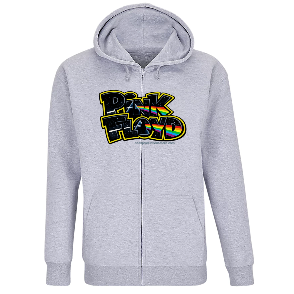 Felpa Premium Cappuccio Zip linea Pink Floyd