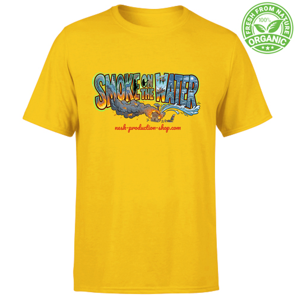 T-Shirt Unisex Organic linea smoke on the water