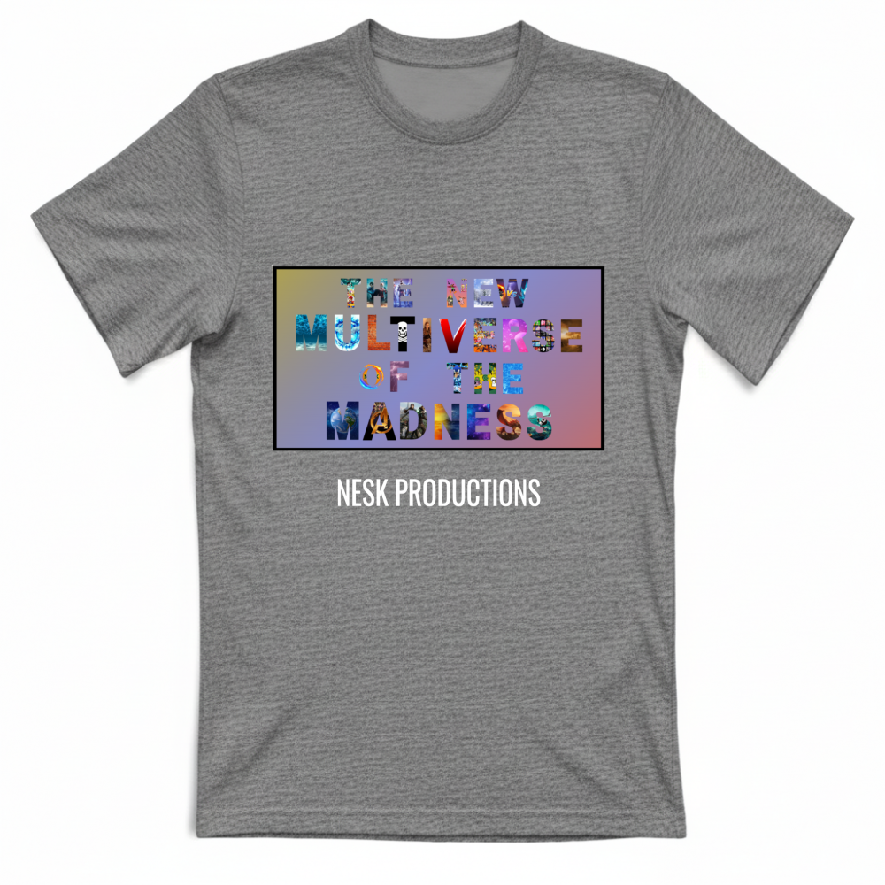 T-Shirt Unisex T-Shirt del Multiverso con Sfondo a Colori