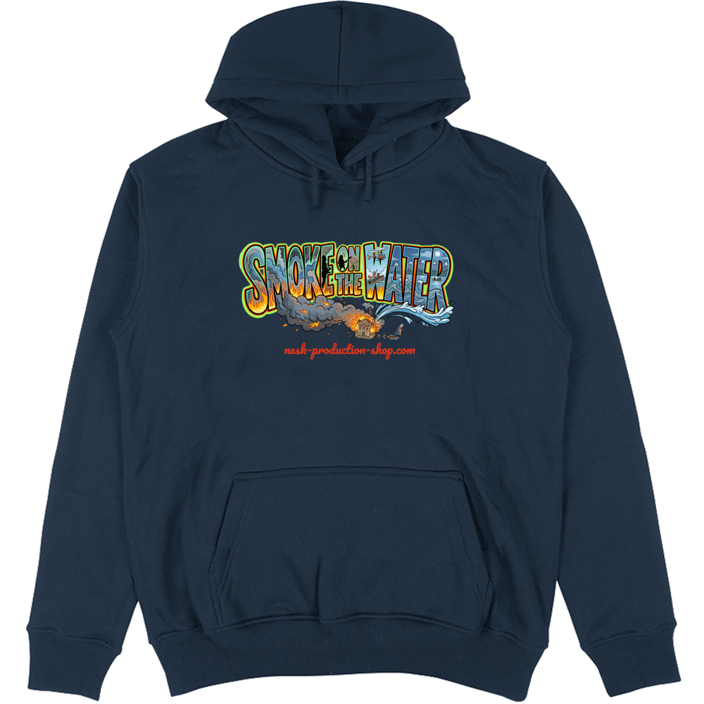 Felpa Unisex con Cappuccio linea smoke on the water