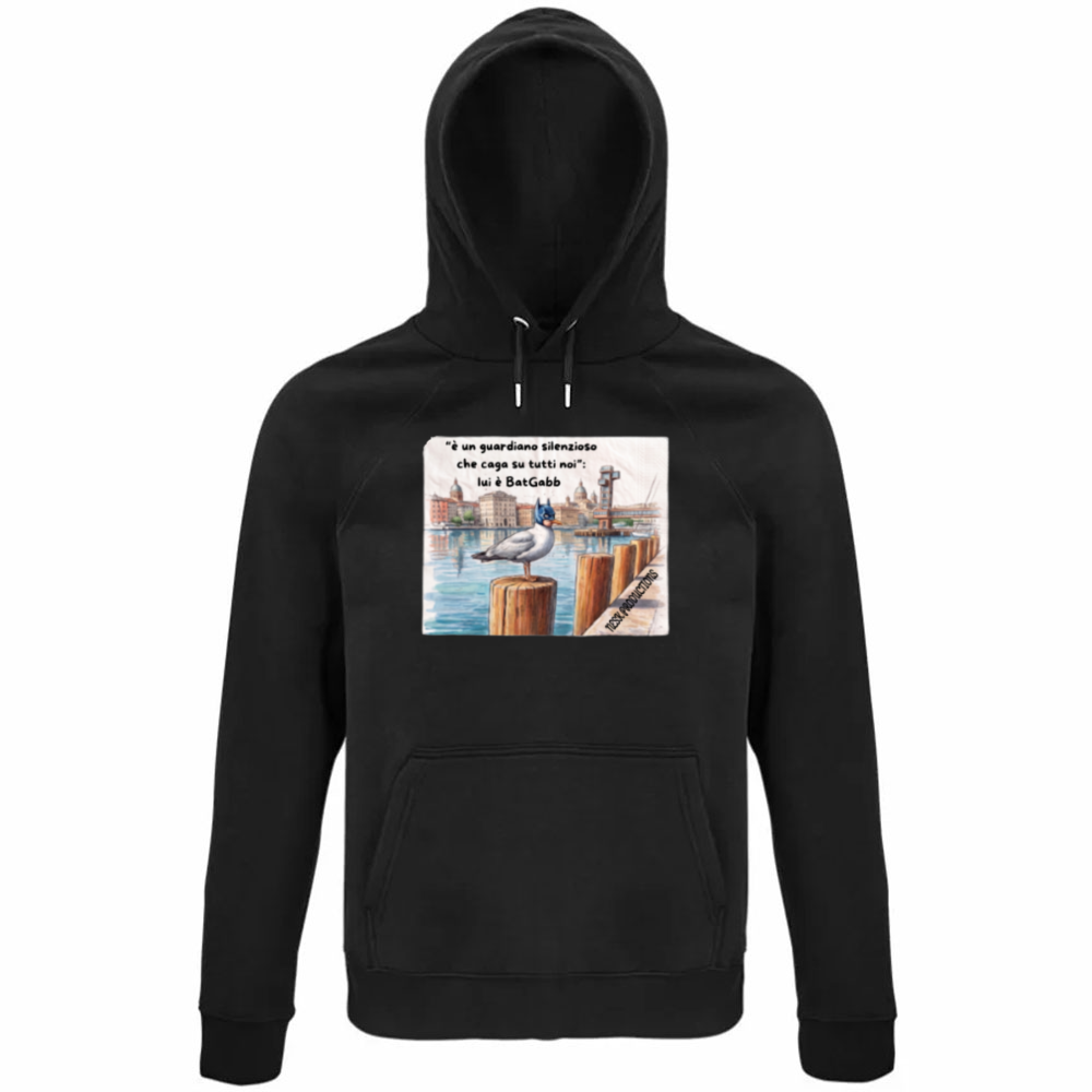 Felpa Organica Unisex Cappuccio T-shirt BatGabb is Back Again