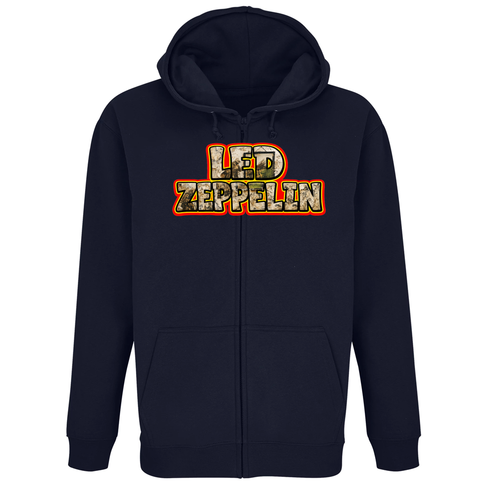 Felpa Premium Cappuccio Zip linea led zeppelin