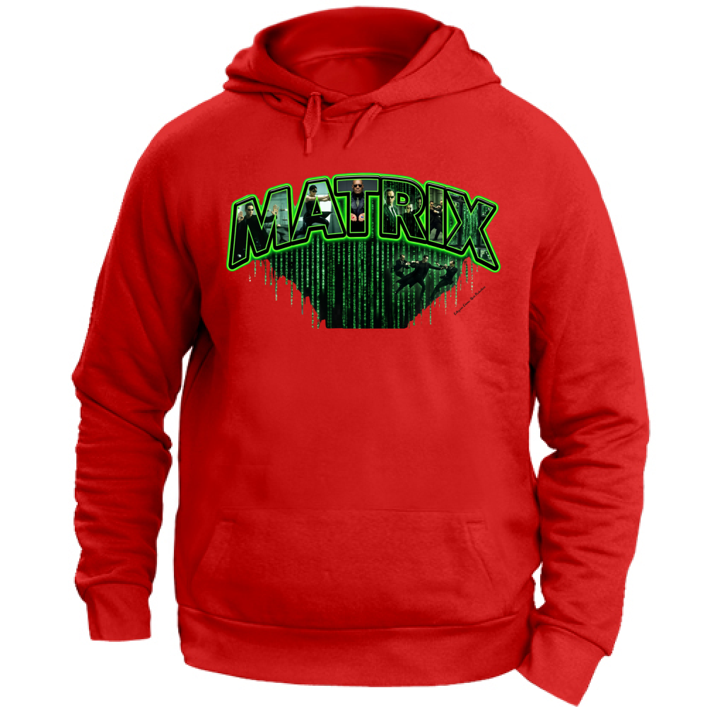 Felpa con Cappuccio Unisex Large linea matrix