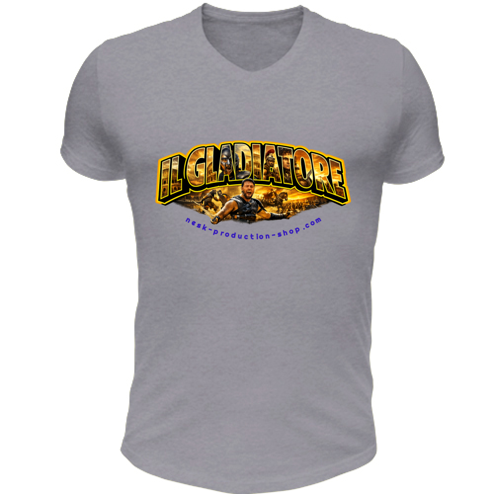 T-Shirt Unisex Scollo V linea gladiatore