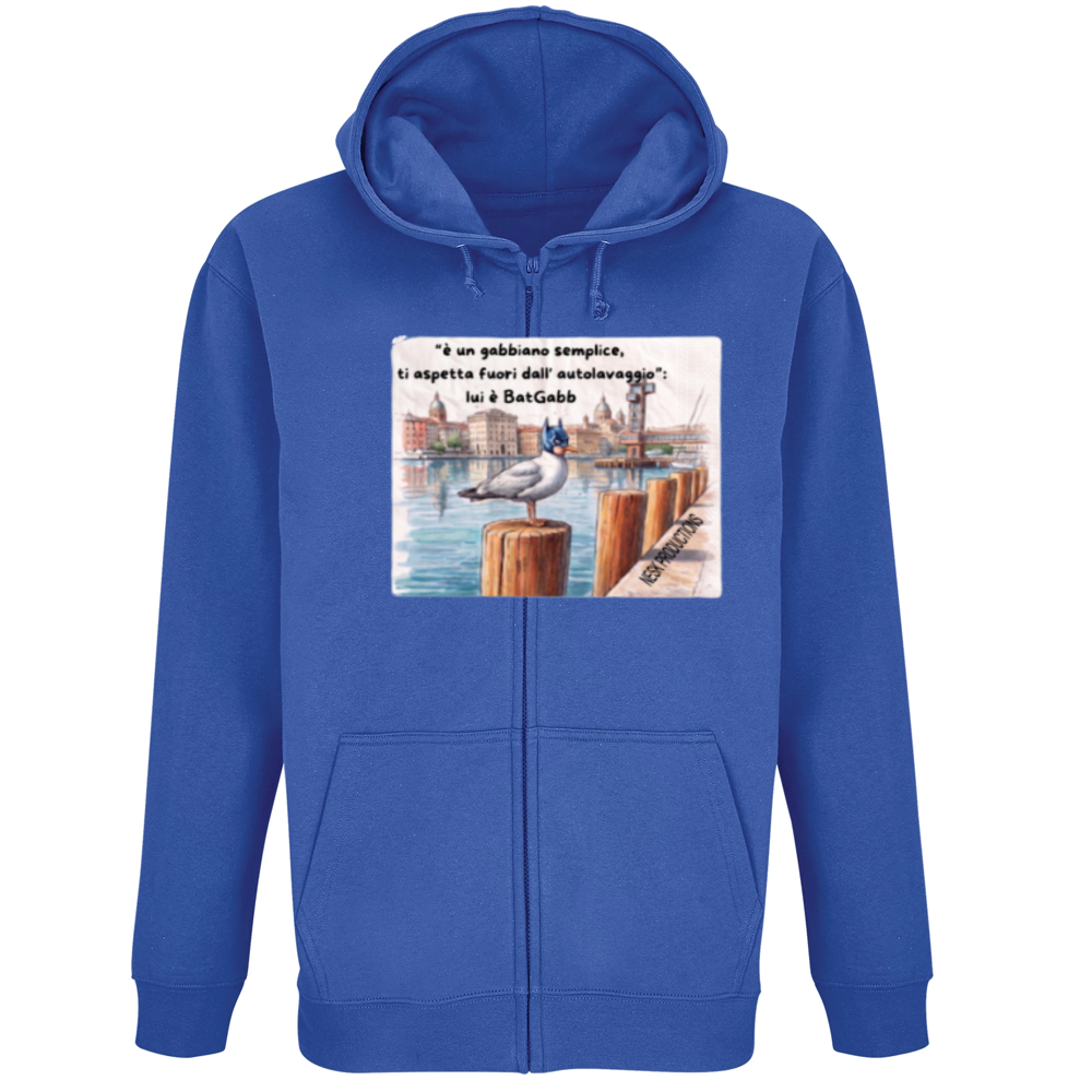 Felpa Premium Cappuccio Zip T-Shirt BatGabb Will Returns