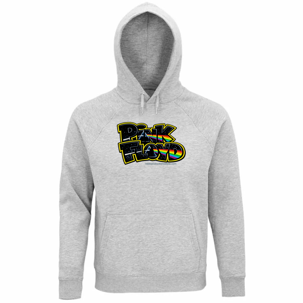 Felpa Organica Unisex Cappuccio linea Pink Floyd