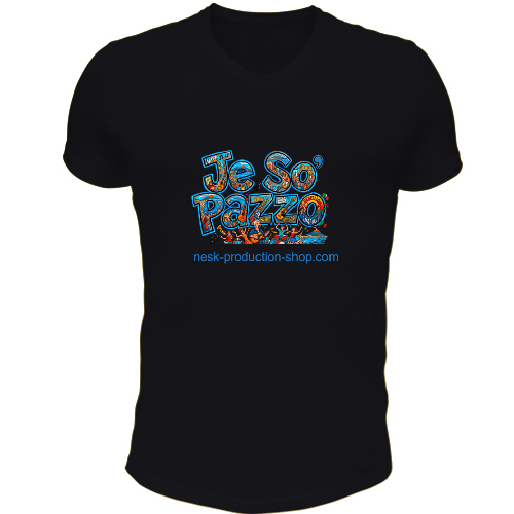 T-Shirt Unisex Scollo V linea je so pazzo
