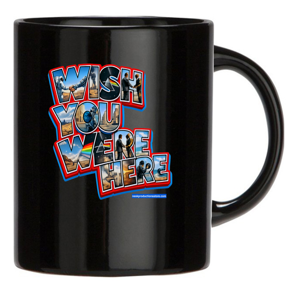 Tazza Nera linea wish you were here A