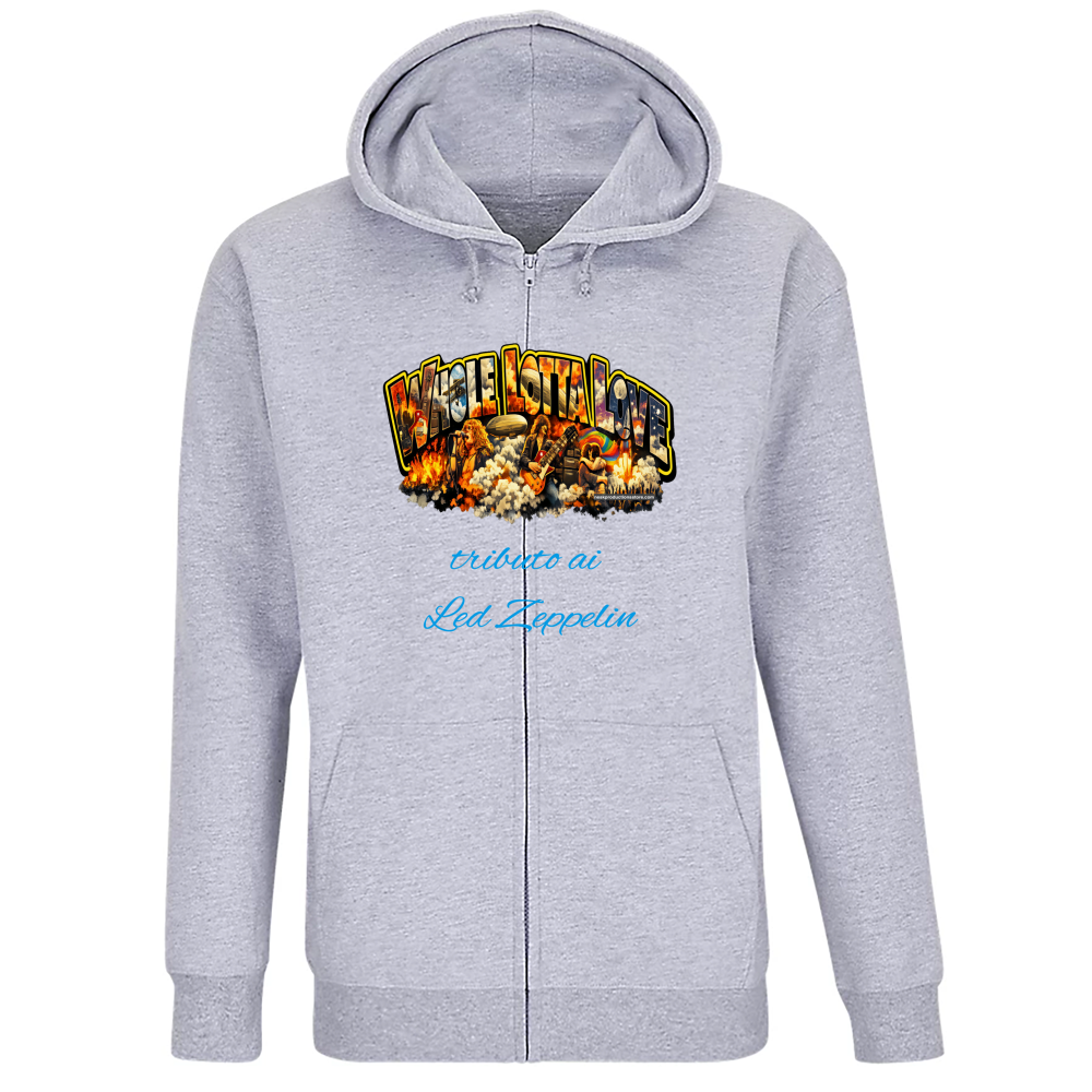 Felpa Premium Cappuccio Zip linea Whole lotta love