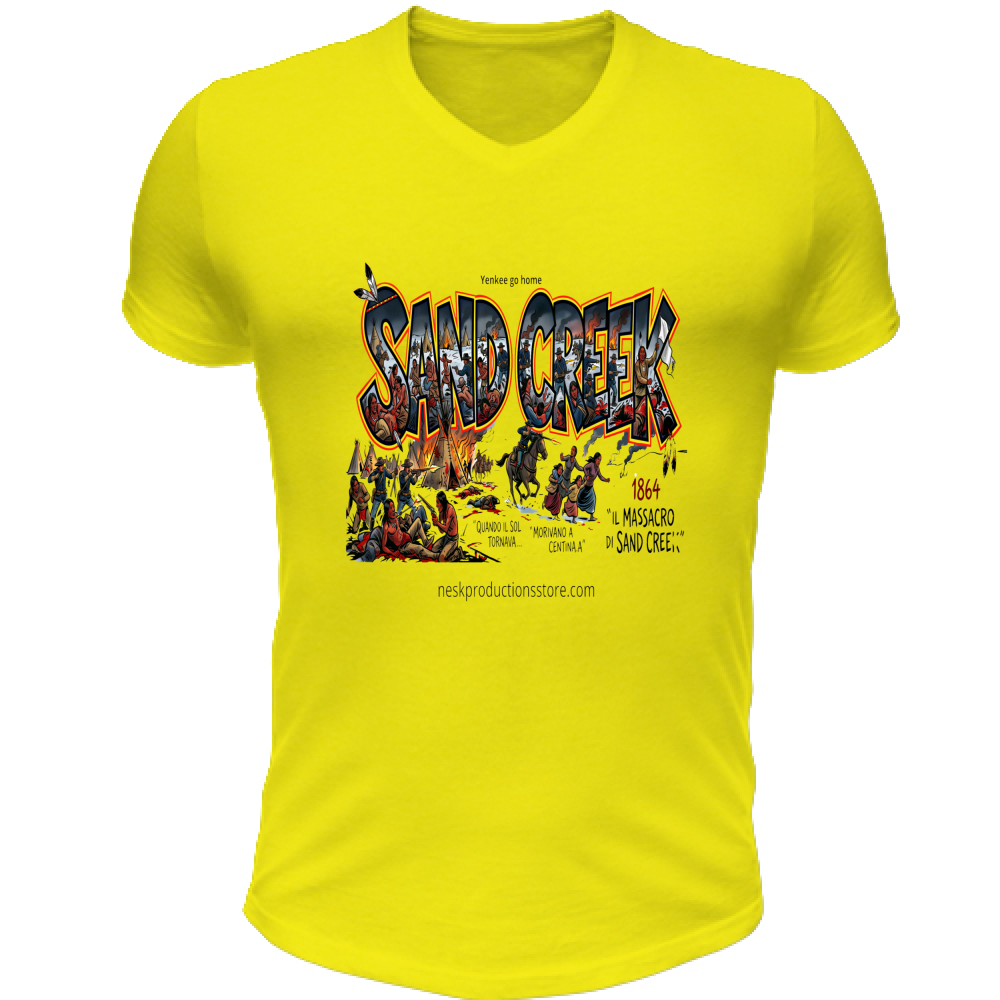 T-Shirt Unisex Scollo V linea Sand Creek 1A
