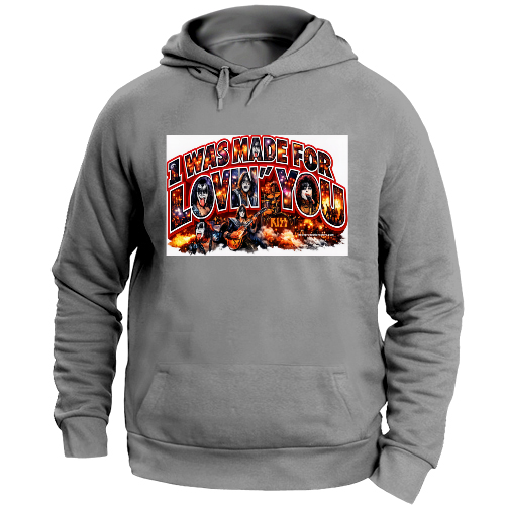 Felpa con Cappuccio Unisex Large linea i was made for lovin you 1A