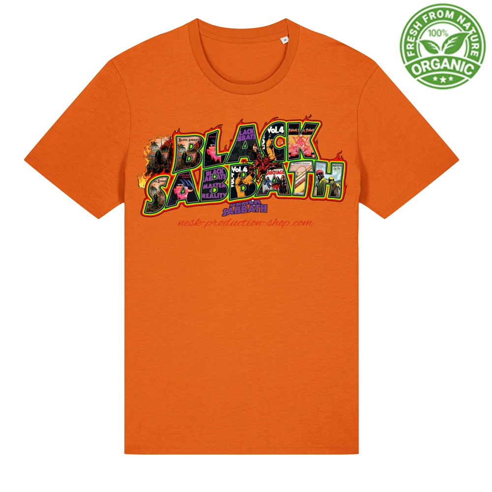 T-Shirt Unisex Organica linea black sabbath