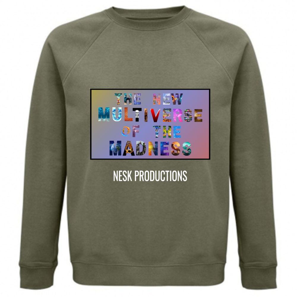 Felpa Unisex Organica T-Shirt del Multiverso con Sfondo a Colori
