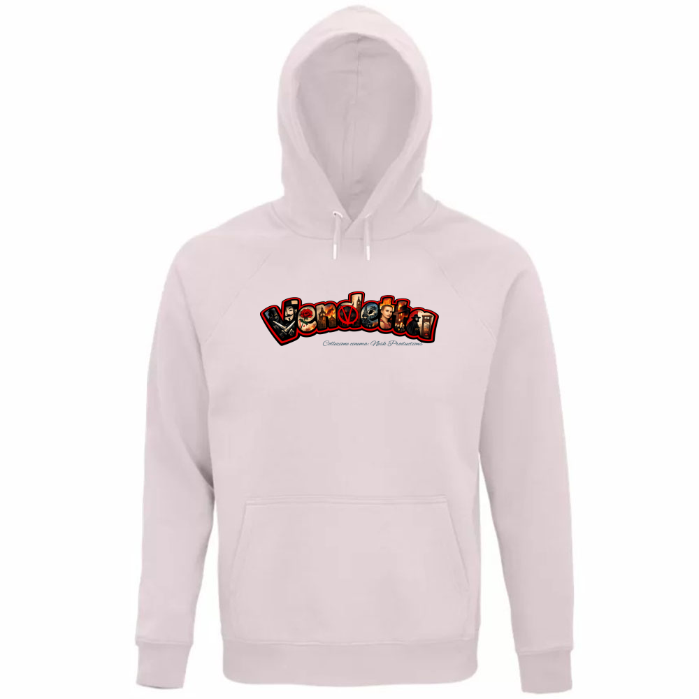 Felpa Organica Unisex Cappuccio linea vendetta