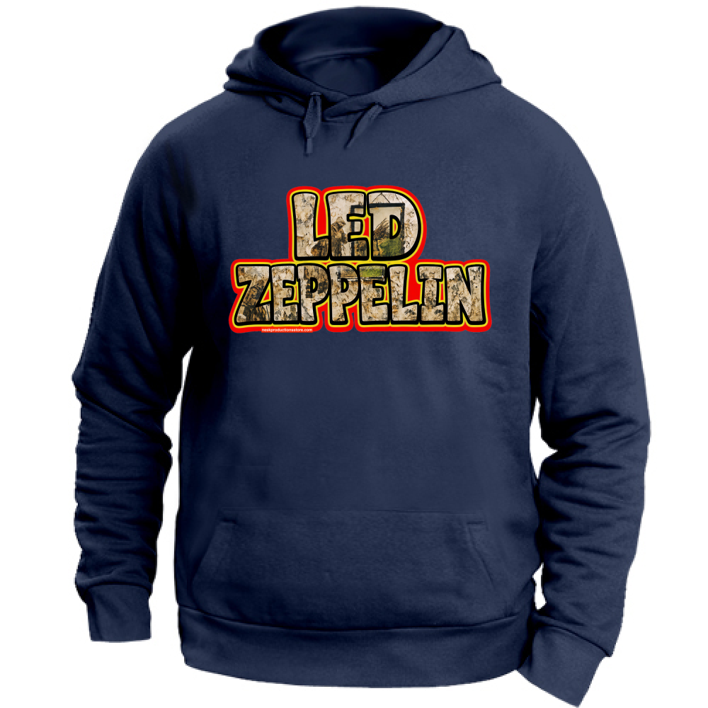 Felpa con Cappuccio Unisex Large linea Led Zeppelin  A