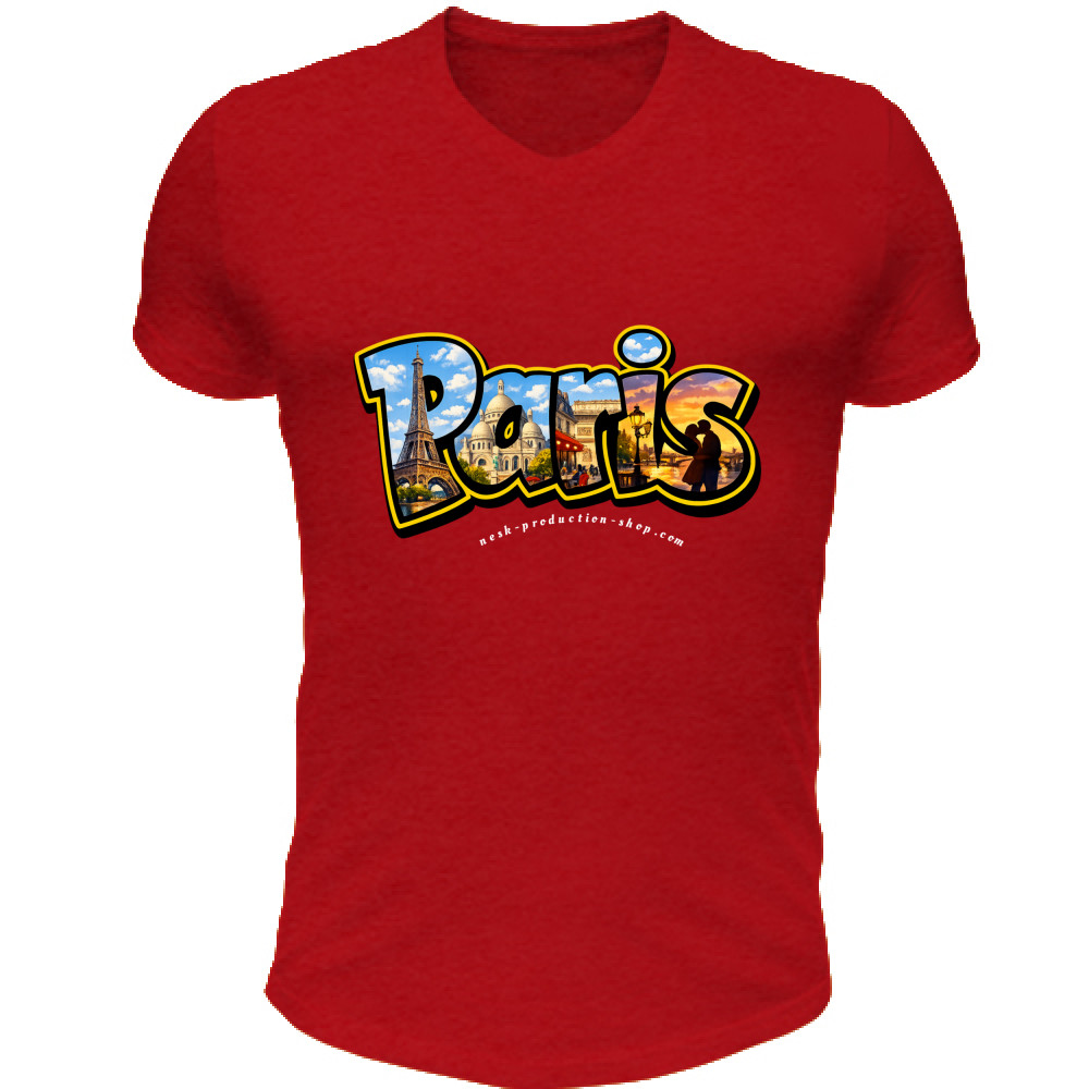 T-Shirt Unisex Scollo V linea paris