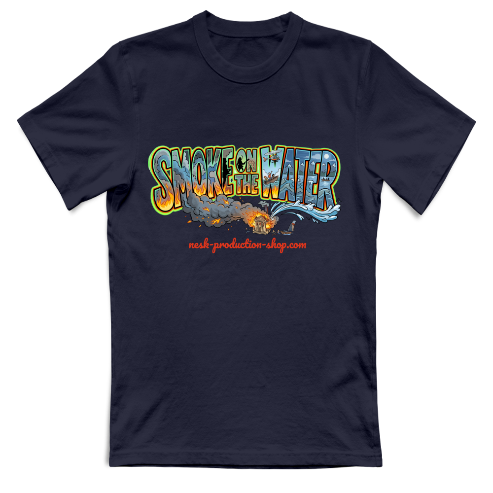 T-Shirt Unisex linea smoke on the water