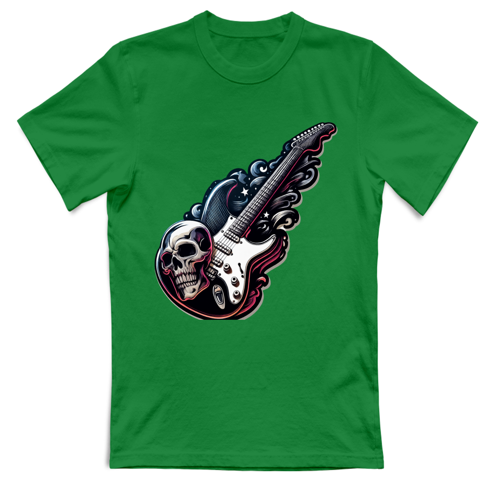 T-Shirt Unisex linea chitarra rock