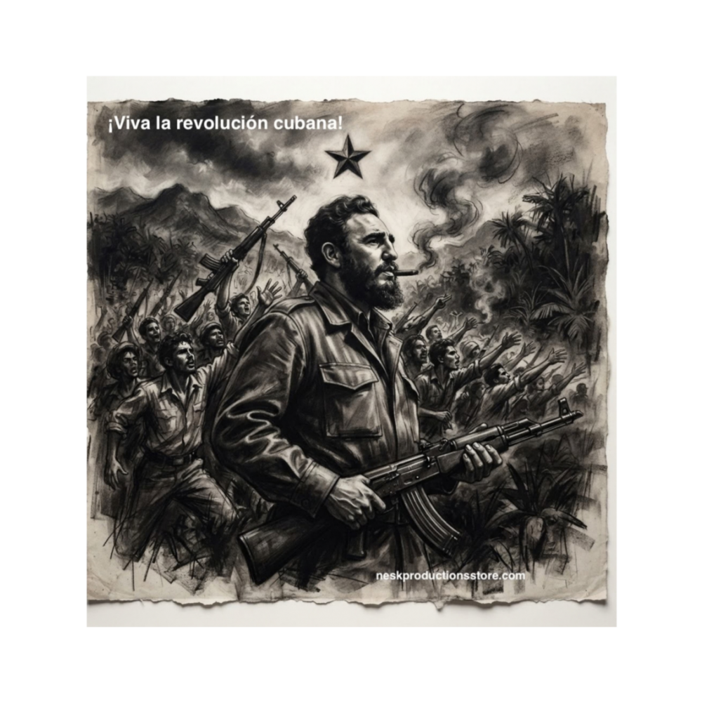 Canvas Rivoluzione Cubana 2 – Stampa su tela 20×20