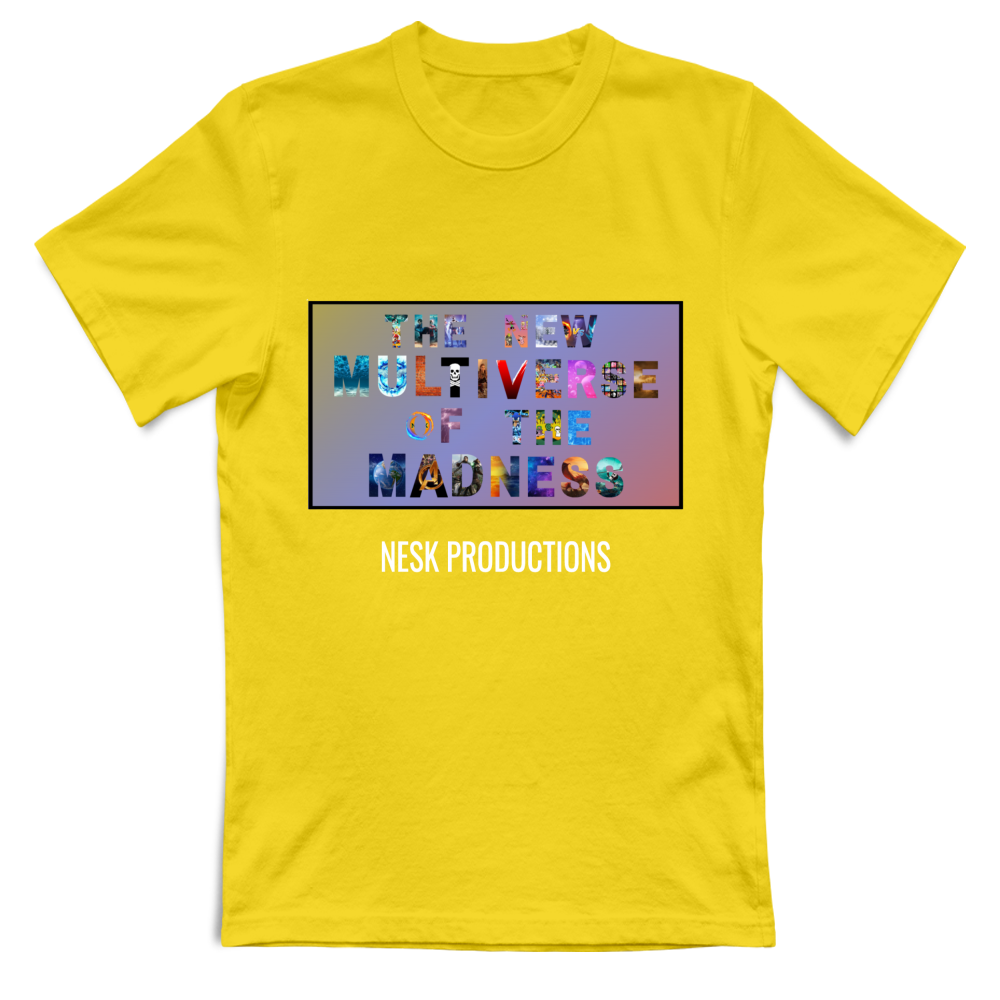 T-Shirt Unisex T-Shirt del Multiverso con Sfondo a Colori
