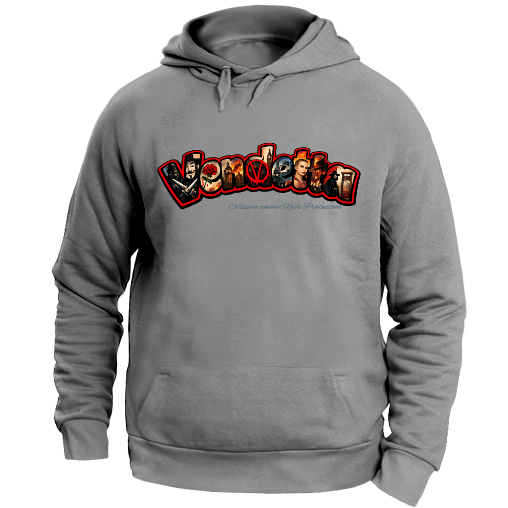 Felpa con Cappuccio Unisex Large linea vendetta