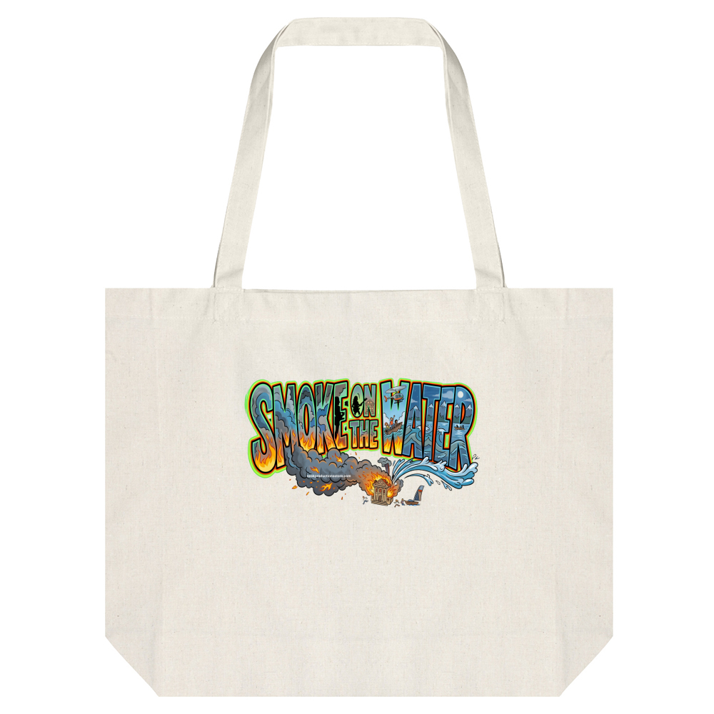 Tote Bag Canapa linea smoke on the water A