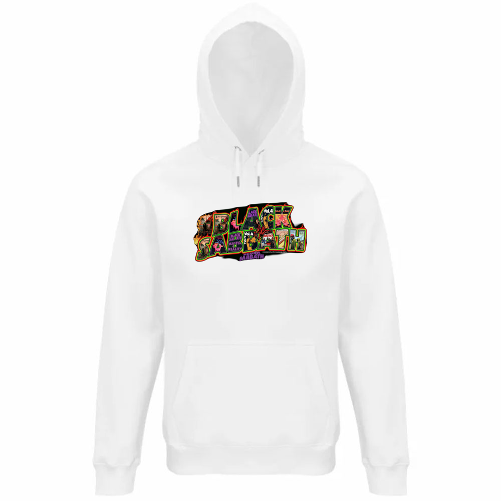 Felpa Organica Unisex Cappuccio linea Black Sabbath A